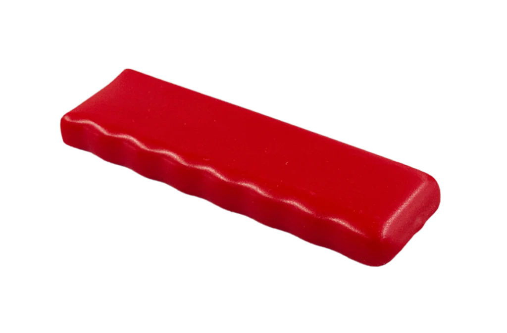 Roter Weich-PVC-Griff
