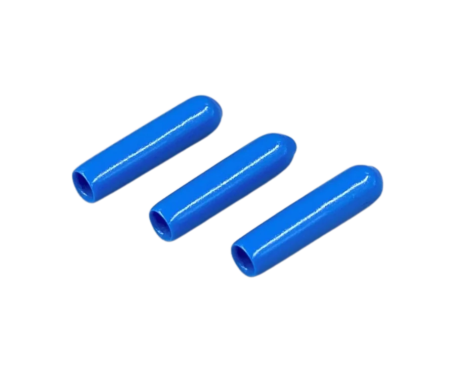 Himmelblaue Weich-PVC-Tauchkappen